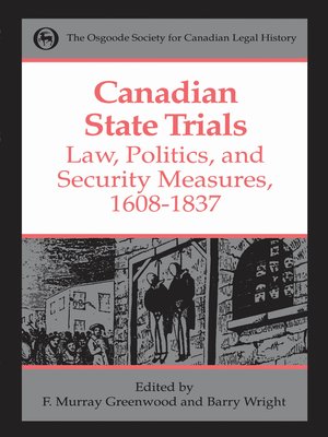 cover image of Canadian State Trials Volume I